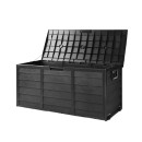 290L-Gardeon-Outdoor-Storage-Box-Lockable-Cabinet-Black Sale