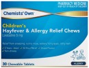 Chemists-Own-Childrens-Hayfever-Allergy-Relief-Chews-30-Tablets Sale