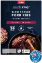 Coles-Made-Easy-Slow-Cooked-Pork-Ribs-in-BBQ-Sauce-650g Sale
