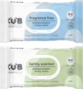 CUB-Biodegradable-Fragrance-Free-or-Lightly-Scented-Baby-Wipes-80-Pack Sale