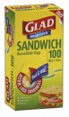 Glad-Snap-Lock-Resealable-Sandwich-Bags-100-Pack Sale