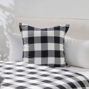 Della-Black-Check-European-Pillowcase-by-Habitat Sale