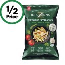 Infuzions-Veggie-Straws-Prawn-Cracker-or-Infuzions-Veggie-Rings-90g Sale