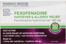 Pharmacy-Health-Fexofenadine-Hayfever-Allergy-Relief-30-Tablets Sale