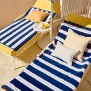 Sundays-Aegean-Navy-Stripe-Large-Beach-Towel-by-Pillow-Talk Sale