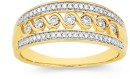 9ct-Two-Tone-Gold-Diamond-Swirl-Three-Row-Band Sale