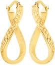 9ct-Gold-Diamond-Cut-Oval-Hoops Sale
