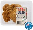 Coles-RSPCA-Approved-Chicken-Southern-Thigh-Fillet-Burgers-400g Sale