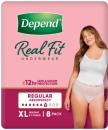 Depend-Real-Fit-Underwear-for-Women-XL-8-Pack Sale