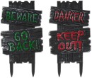 2-Pack-Beware-Garden-Signs Sale