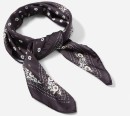 Ditsy-Flower-Print-Hair-Scarf-Brown Sale