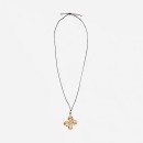 Cord-Flower-Necklace-Gold-Tone Sale
