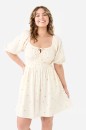 Short-Puff-Sleeve-Mini-Dress Sale