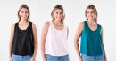 Sleeveless-Linen-Blend-Scoop-Neck-Tank Sale
