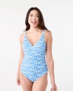 Tie-Back-Printed-One-Piece-Swimsuit Sale