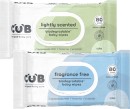 CUB-Biodegradable-Fragrance-Free-or-Lightly-Scented-Baby-Wipes-80-Pack Sale