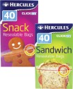 Hercules-ClickZip-Resealable-Sandwich-or-Snack-Bags-40-Pack Sale