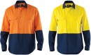 ELEVEN-Hi-Vis-Spliced-LS-Drill-Shirt Sale