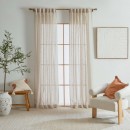 Marina-Sheer-Beige-Curtain-Set-of-2-by-Habitat Sale