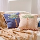 Costa-Del-Mar-Palm-Embroidered-Square-Cushion-by-Habitat Sale