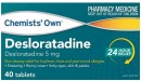 Chemists-Own-Desloratadine-5mg-40-Tablets Sale