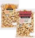 Coles-Dry-Roasted-Honey-Natural-or-Roasted-Salted-Cashews-400g-Pack Sale