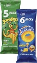 Cheezels-6-Pack-or-Jumpys-5-Pack Sale