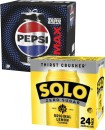 Pepsi-Max-or-Solo-Zero-Sugar-Soft-Drink-24x375mL Sale