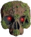 NEW-Skull-with-Moss-LED-Eyes-18cm-Ea Sale