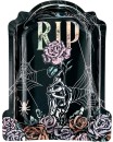 NEW-Halloween-Plate-Tombstone-Shape-Paper-23cm-Pk-8 Sale
