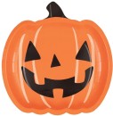 NEW-Halloween-Plate-Pumpkin-Shape-Paper-23cm-Pk-8 Sale
