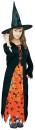 NEW-Costume-Witch-Orange-Child-Medium-Ea Sale