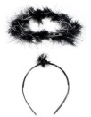 NEW-Halloween-Black-Halo-Headband-Ea Sale