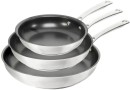 The-Cooks-Collective-ONE-Stainless-Steel-Non-Stick-Frypan-Set-20-24-and-28cm Sale