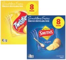 Smiths-Crinkle-Cut-Chips-Twisties-or-Sunbites-Grain-Waves-8-Pack-Selected-Varieties Sale