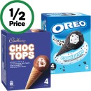 Cadbury-Choc-Tops-or-Oreo-Cookie-Tops-Ice-Cream-Cones-400ml-Pk-4-Excludes-Oreo-Cones-475ml-Pk-4 Sale