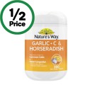Natures-Way-Garlic-C-Horseradish-Tablets-Pk-200 Sale