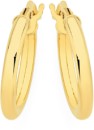 9ct-Gold-2x10mm-Polished-Hoop-Earrings Sale