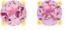 9ct-Gold-Created-Pink-Sapphire-Stud-Earrings Sale