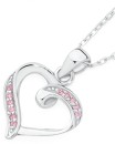 Sterling-Silver-Cubic-Zirconia-Heart-Pendant Sale