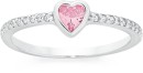 Sterling-Silver-Heart-Bezel-Cubic-Zirconia-Friendship-Ring Sale