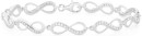 Sterling-Silver-Cubic-Zirconia-19cm-Infinity-Link-Bracelet Sale