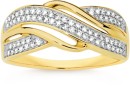 9ct-Gold-Diamond-Swirl-Crossover-Ring Sale