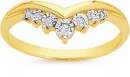 9ct-Gold-Diamond-V-Shape-Ring Sale