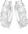 Sterling-Silver-Cubic-Zirconia-Huggie-Earrings Sale