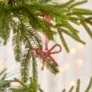 Rosie-Red-Beaded-Bow-Christmas-Hanging-Decoration-by-Pillow-Talk Sale