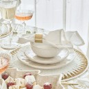 Christmas-Tree-Gold-Rim-White-Wash-Dinnerware-by-Pillow-Talk Sale