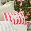 Merry-Embroidered-Stripe-Oblong-Cushion-by-Pillow-Talk Sale