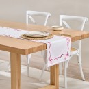Aubrey-Bow-Pink-Embroidered-Table-Runner-by-Habitat Sale