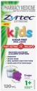 Zyrtec-Kids-Allergy-Hayfever-Relief-Grape-Flavour-Liquid-120mL Sale
